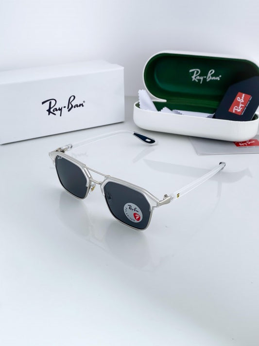 RAYBAN 04 WHITE BLACK