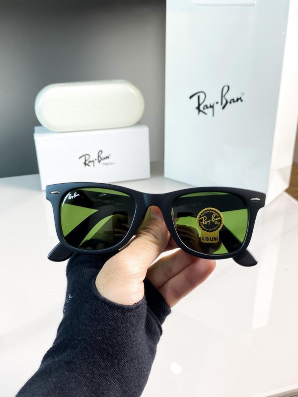 RAYBAN WAYFARER BLACK GREEN 2140