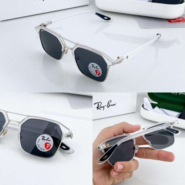 RAYBAN 04 WHITE BLACK